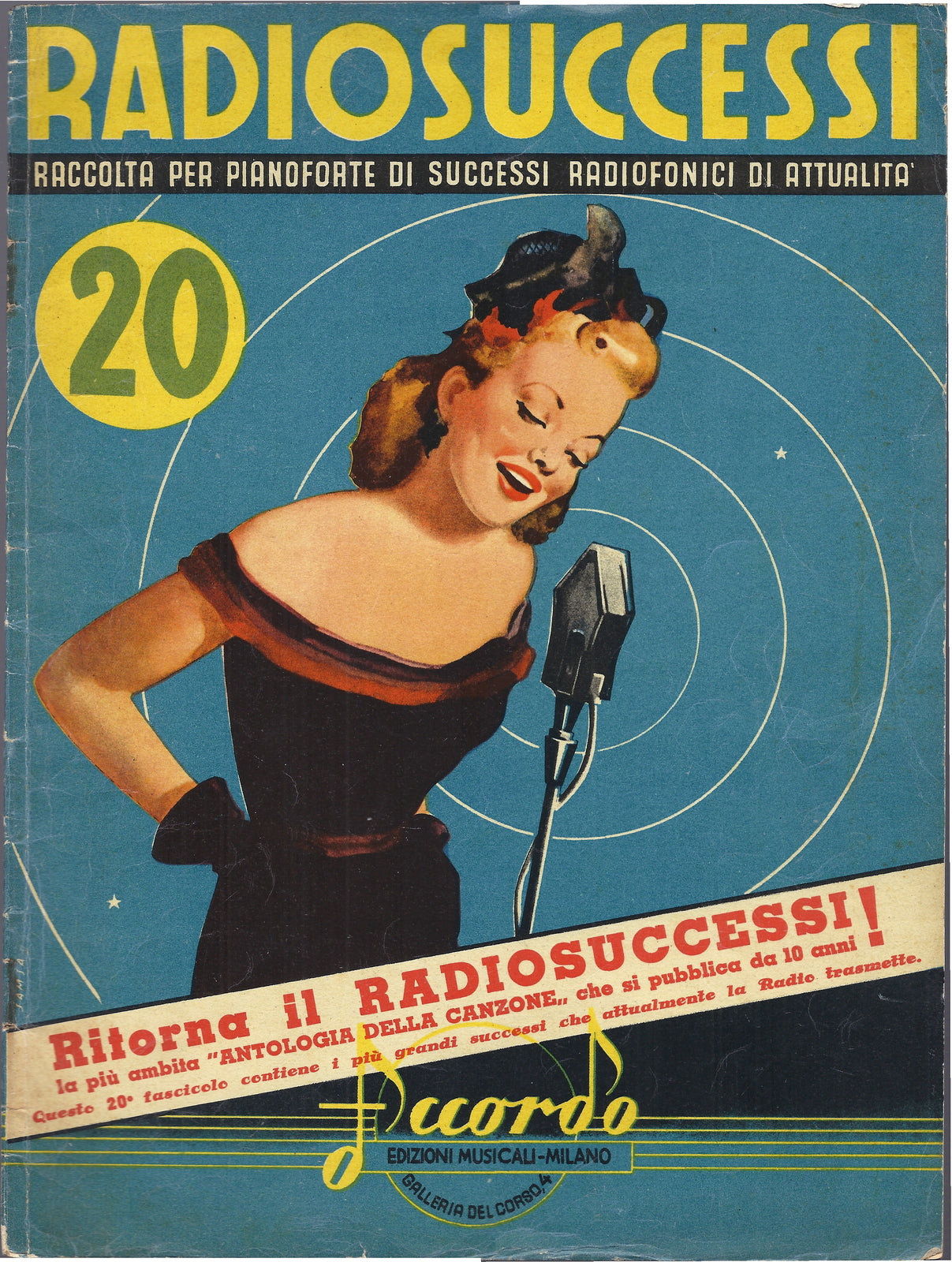 RADIOSUCCEESSI n. 20 - 12 Brani -- SPARTITO