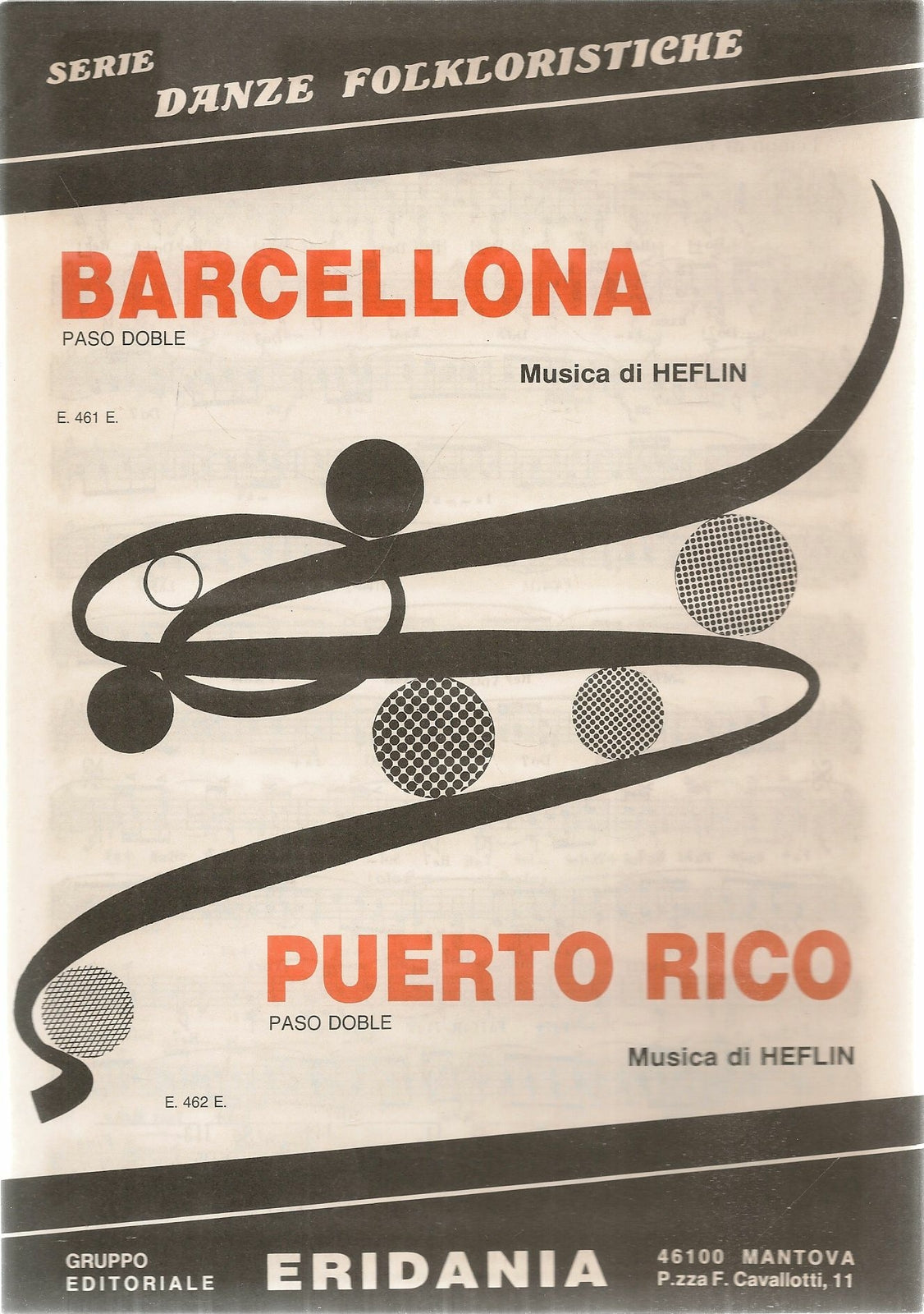 BARCELLONA - PUERTO RICO - SPARTITO-SHEET MUSIC