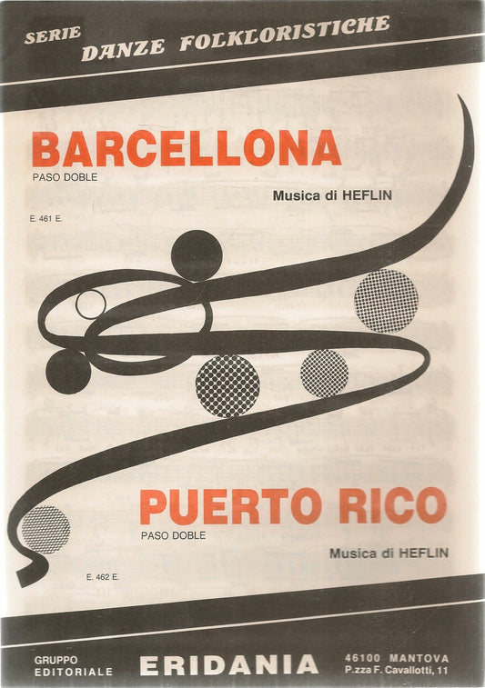 BARCELLONA - PUERTO RICO - SPARTITO-SHEET MUSIC