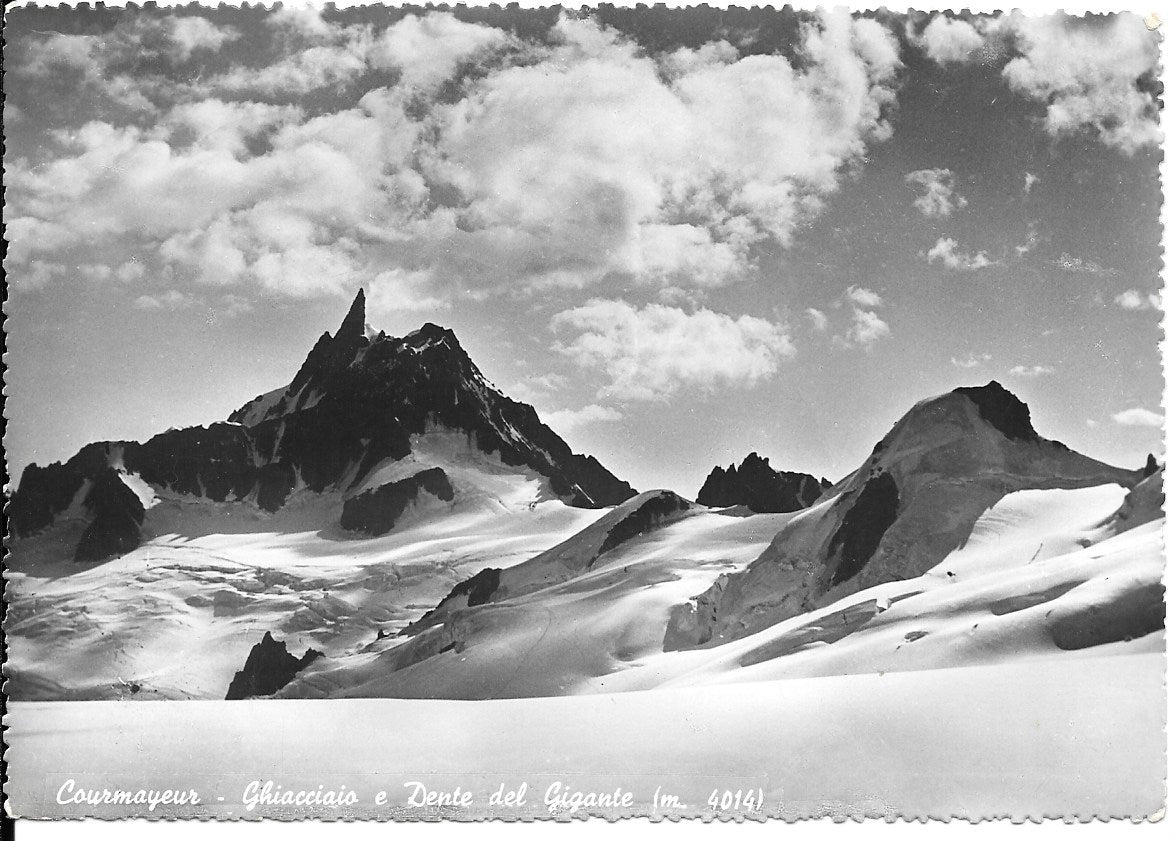 COURMAYEUR GHIACCIAIO E DENTE DEL GIGANTE - V1952