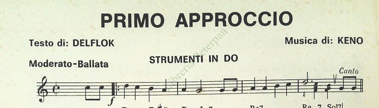 ARLECCHINO-MERAVIGLIOSO-LUNA DI MIELE-PRIMO APPROCCIO - SPARTITO-SHEET MUSIC