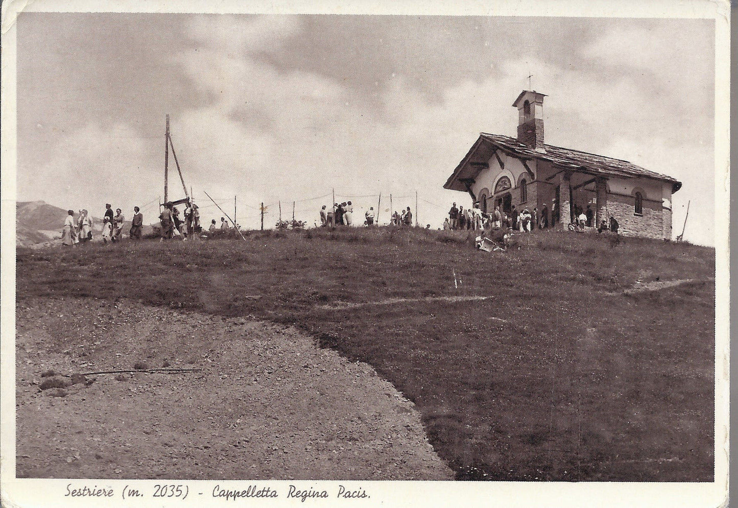 SESTRIERE - CAPPELLETTA REGINA PACIS - V 1951 - FG - animata