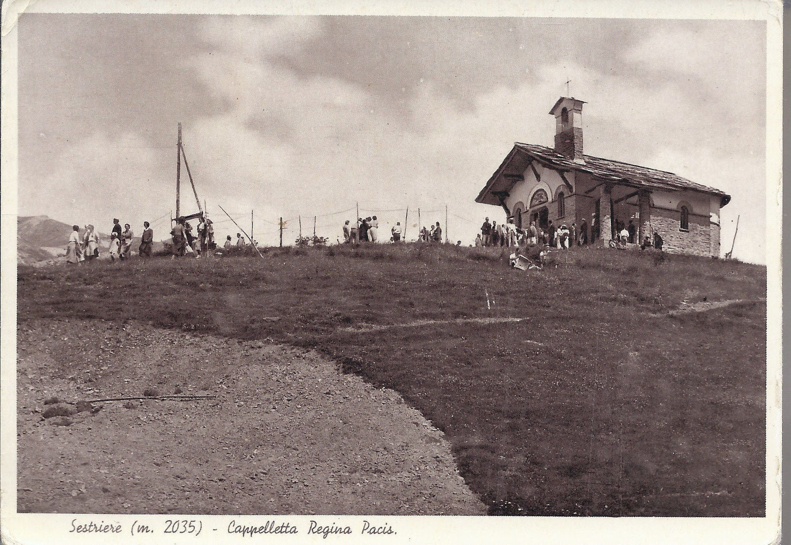 SESTRIERE - CAPPELLETTA REGINA PACIS - V 1951 - FG - animata