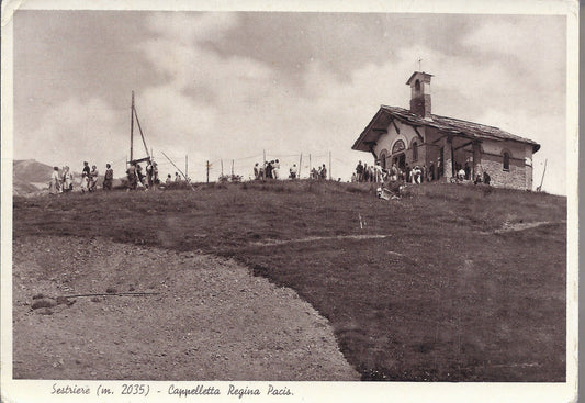SESTRIERE - CAPPELLETTA REGINA PACIS - V 1951 - FG - animata