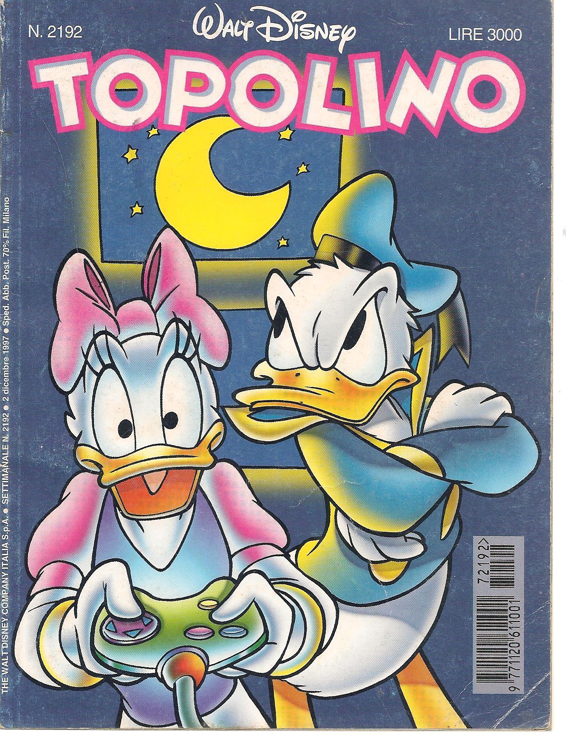TOPOLINO N. 2192 - 2 DICEMBRE 1997