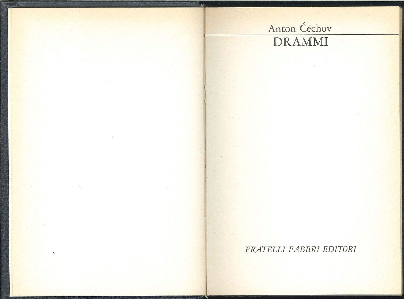 DRAMMI - ANTON CHECOV