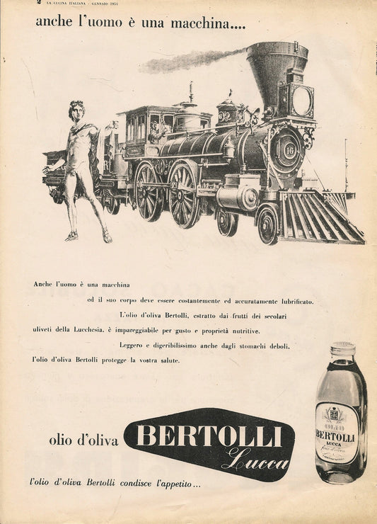 BERTOLLI. ANCHE L'UOMO E' UNA MACCHINA... - ADVERTISING