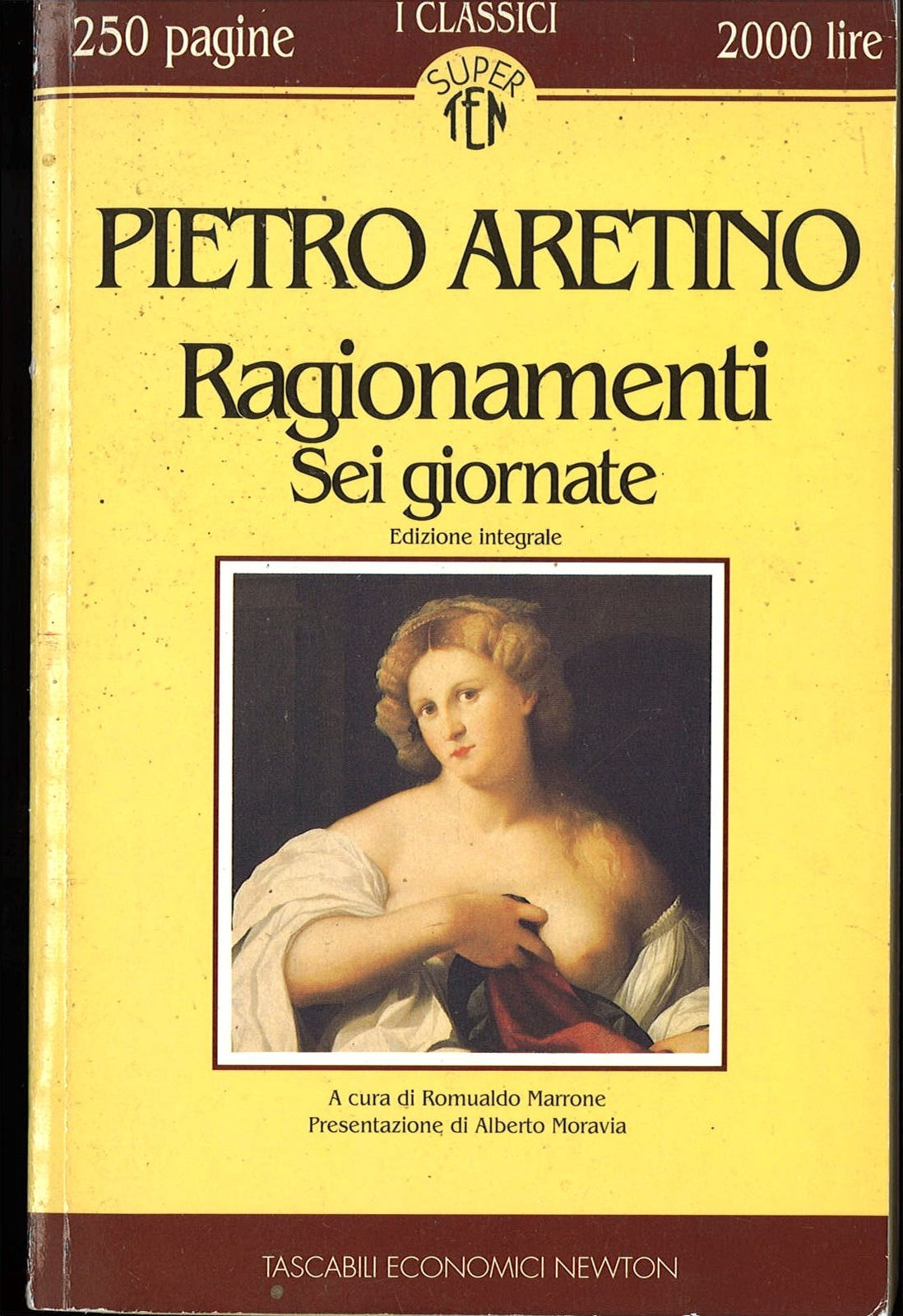 RAGIONAMENTI SEI GIORANTE  -  PIETRO ARETINO