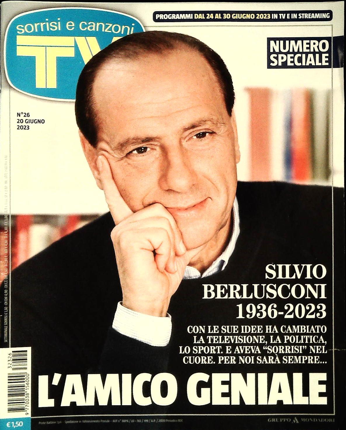 SORRISI E CANZONI N. 26 - 20 GIUGNO 2023 - NUMERO SPECIALE SILVIO BERLUSCONI