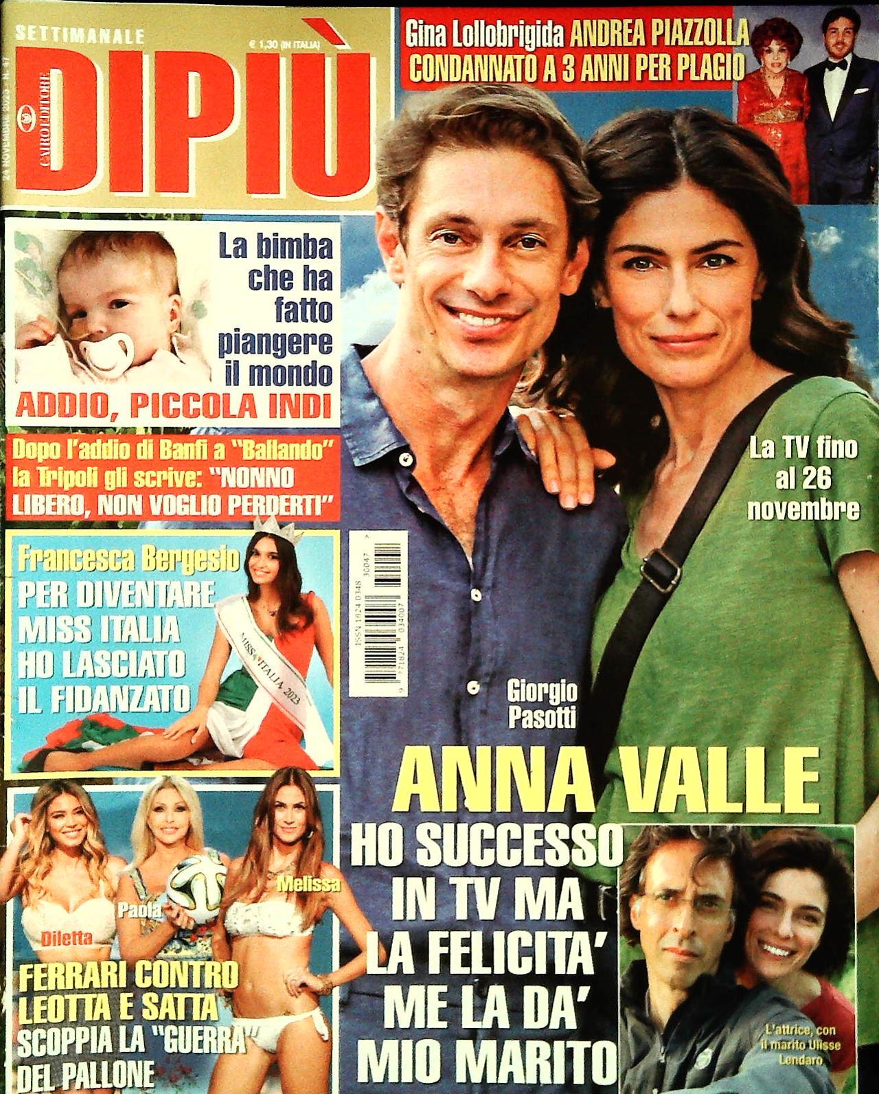 DI PIU' 24 NOVEMBRE 2023 - GIORGIO PASOTTI-ANNA VALLE-FRANCESCA BERGESIO
