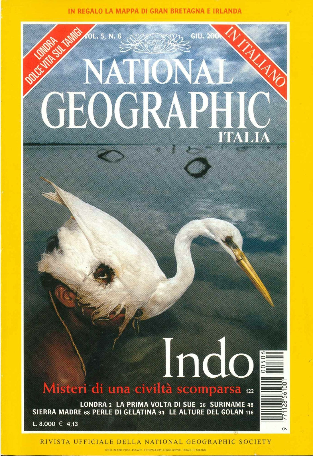 NATIONAL GEOGRAPHIC ITALIA - GIUGNO 2000 - INDO MISTERI DI UNA CIVILTA SCOMPARSA