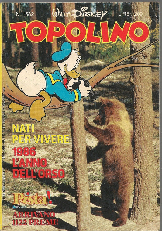 TOPOLINO N° 1582 - 23 MARZO 1986