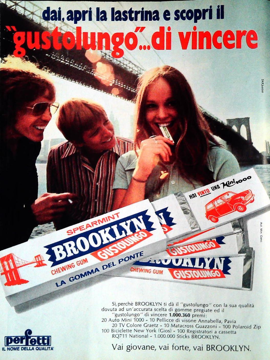BROOKLYN. GUSTOLUNGO...DI VINCERE - ADVERTISING
