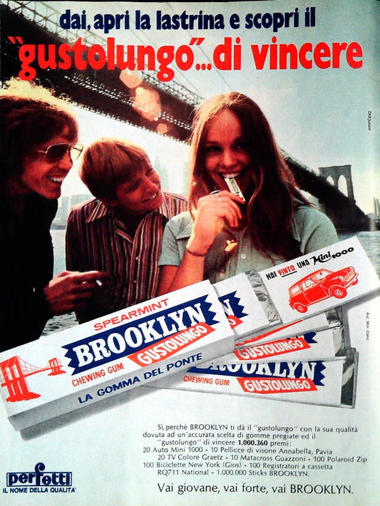 BROOKLYN. GUSTOLUNGO...DI VINCERE - ADVERTISING