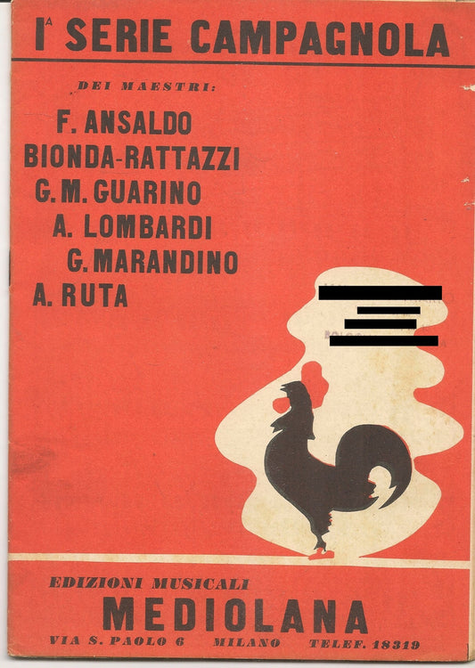 1 SERIE CAMPAGNOLA. 7 BRANI - SPARTITO-SHEET MUSIC