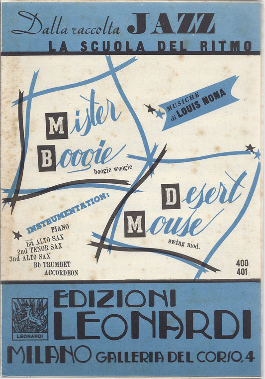 MISTER BOOGIE - DESERT MOUSE  Louis Nona # SPARTITO