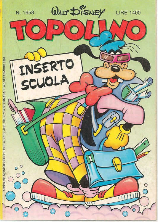 TOPOLINO N. 1658 - 6 SETTEMBRE 1987