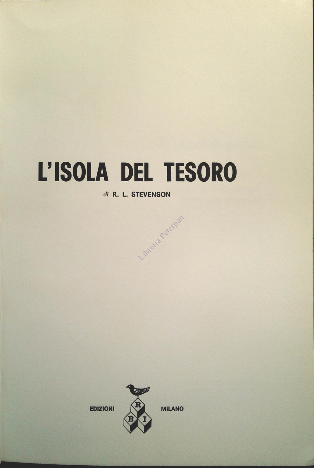 L'ISOLA DEL TESORO - R.L. STEVENSON - RBI 1965