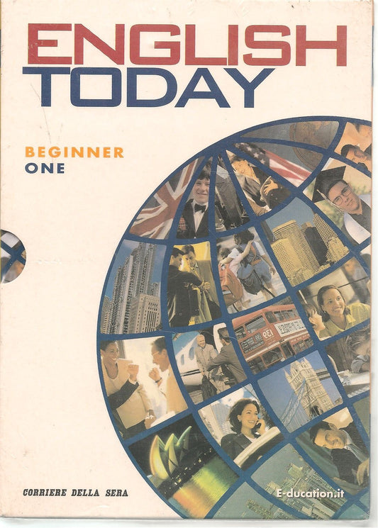 ENGLISH TODAY n. 1 - BEGINNER LEVEL ONE - DVD - LIBRO - CD AUDIO