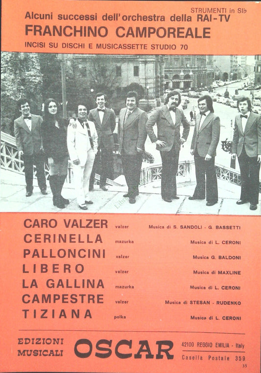 FRANCHINO CAMPOREALE  6 SUCCESSI - SPARTITO-SHEET MUSIC
