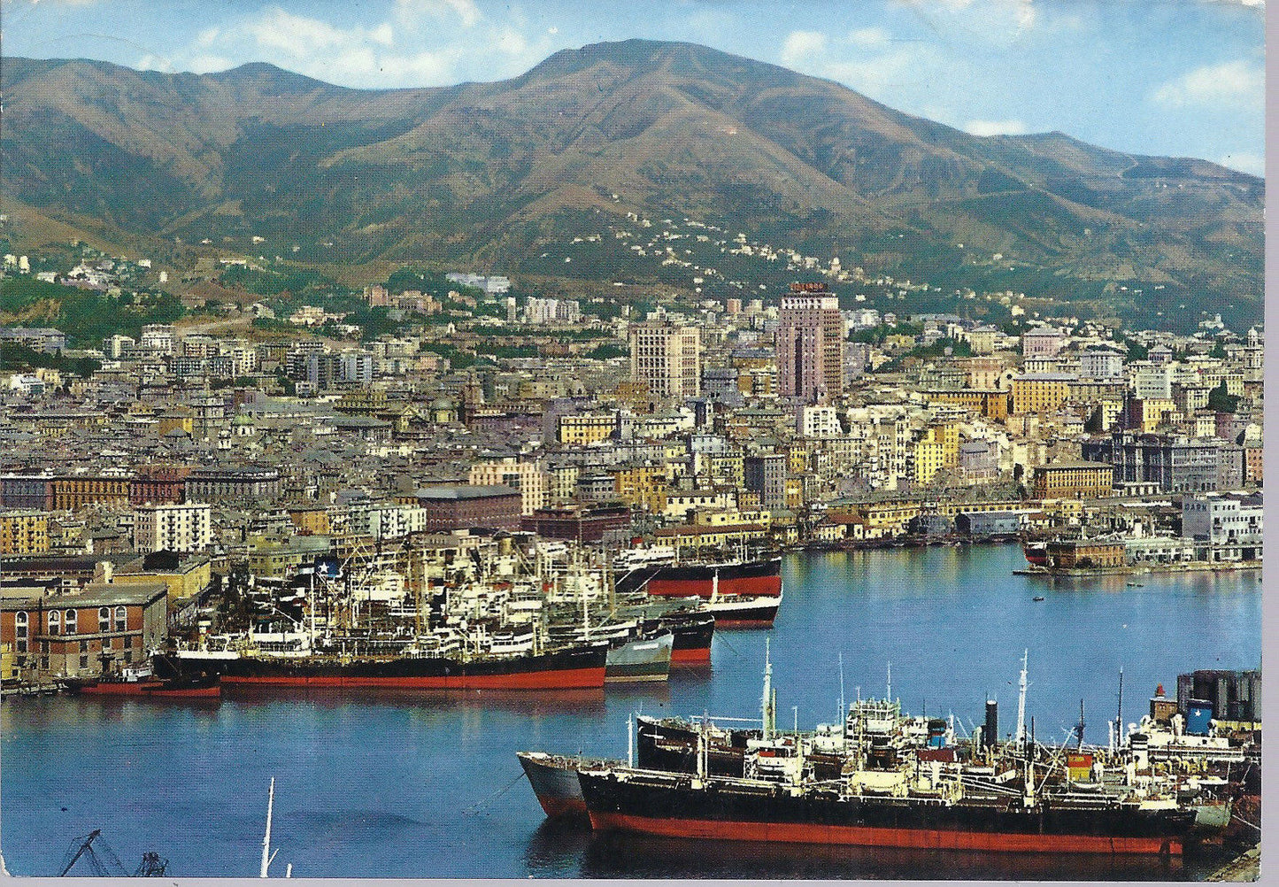 GENOVA - PORTO E PANORAMA - V 1968 - FG