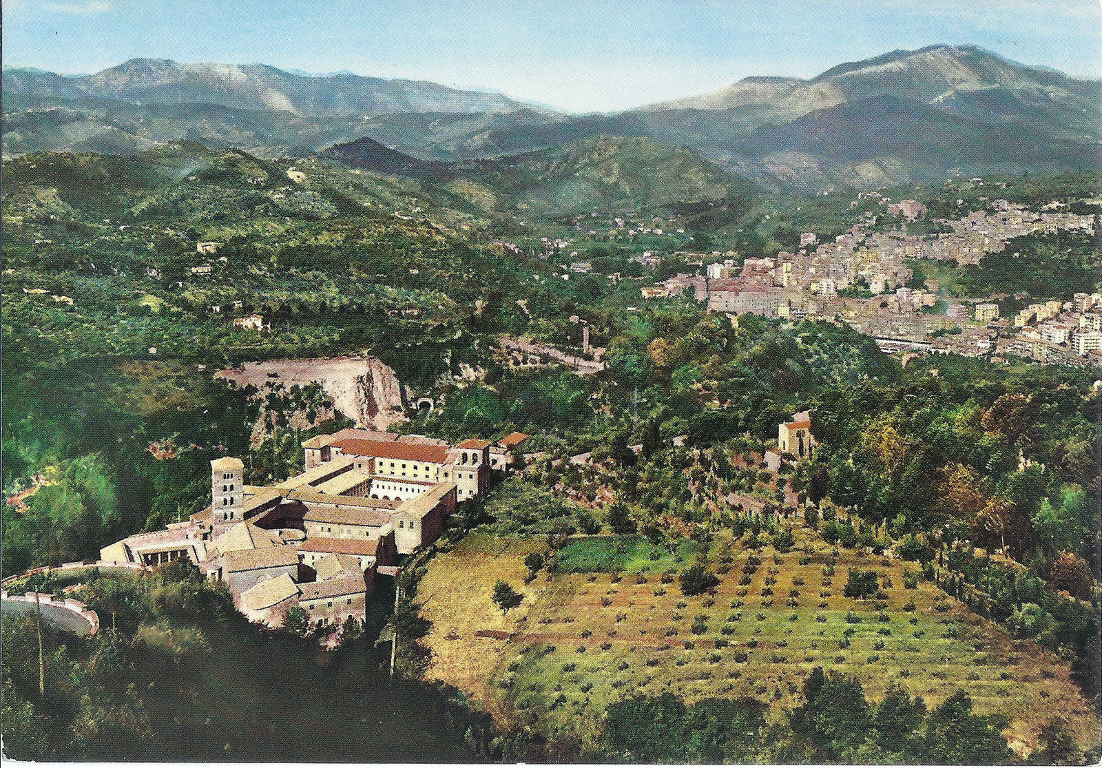 SUBIACO - MONASTERO DI S. SCOLASTICA (dall'alto) - NV