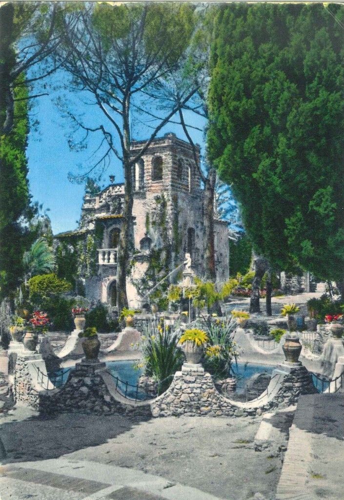TAORMINA - LA FONTANA - V1967 - ACQUARELLO