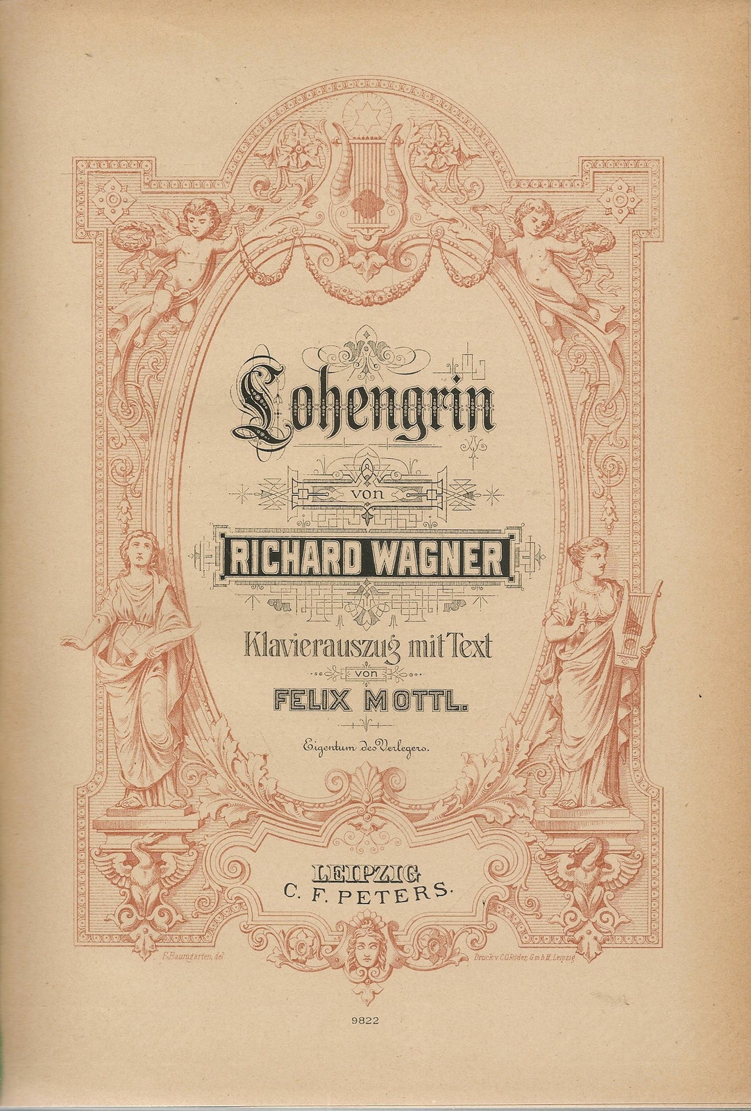 LOEHENGRIN - WAGNER - PARTITURA OPERA COMPLETA