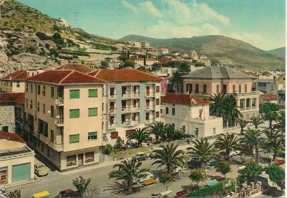 PIETRALIGURE - PANORAMA - ACQUARELLATA - V1967