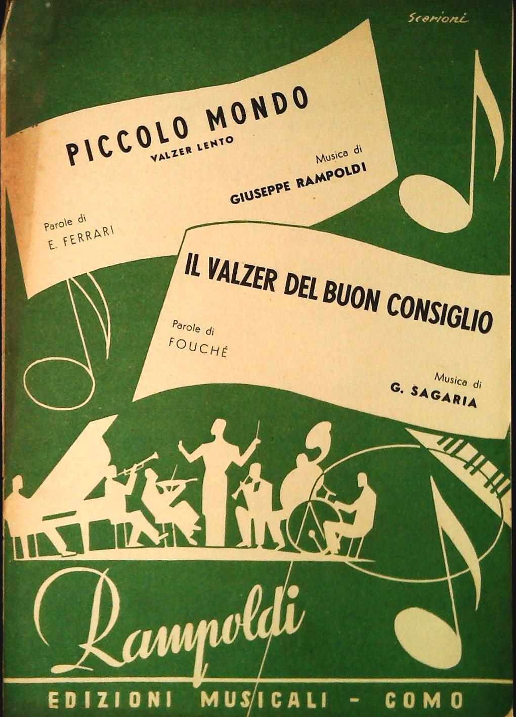 PICCOLO MONDO.Valzer - ILK VALZER DEL BUON CONSIGLIO - SPARTITO-SHEET MUSIC