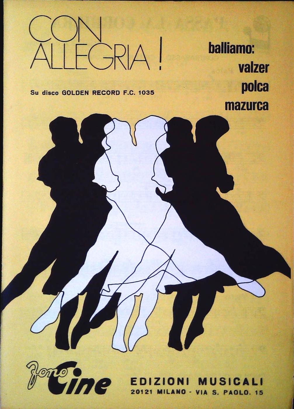 CON ALLEGRIA - 4 BRANI - SPARTITO-SHEET MUSIC