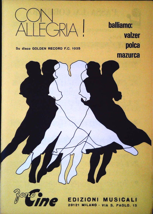 CON ALLEGRIA - 4 BRANI - SPARTITO-SHEET MUSIC