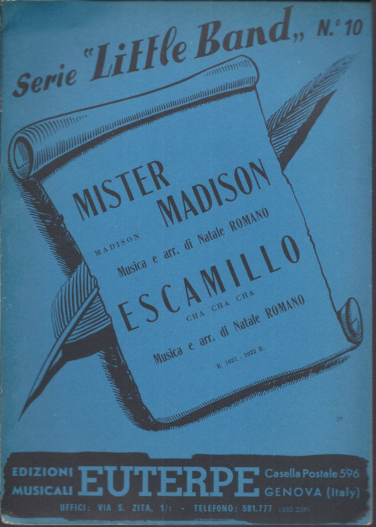 MISTER MADISON -- ESCAMILLO   Natale Romano  #  SPARTITO