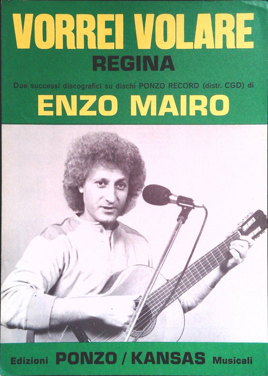 VORREI VOLARE - REGINA - ENZO MAIRO - SPARTITO SHEET MUSIC