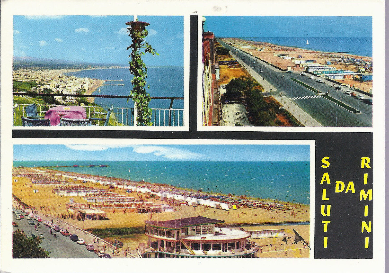 RIMINI - SALUTI - 3 VEDUTE - V1968