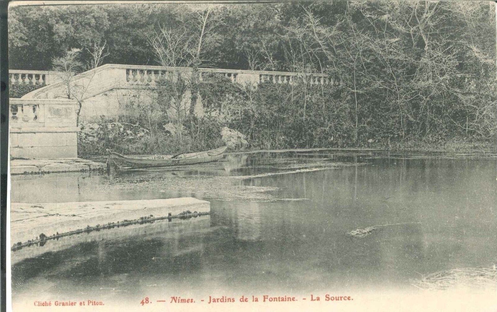 NIMES - JARDIN DE LA FONTAINE , LA SOURCE - NV