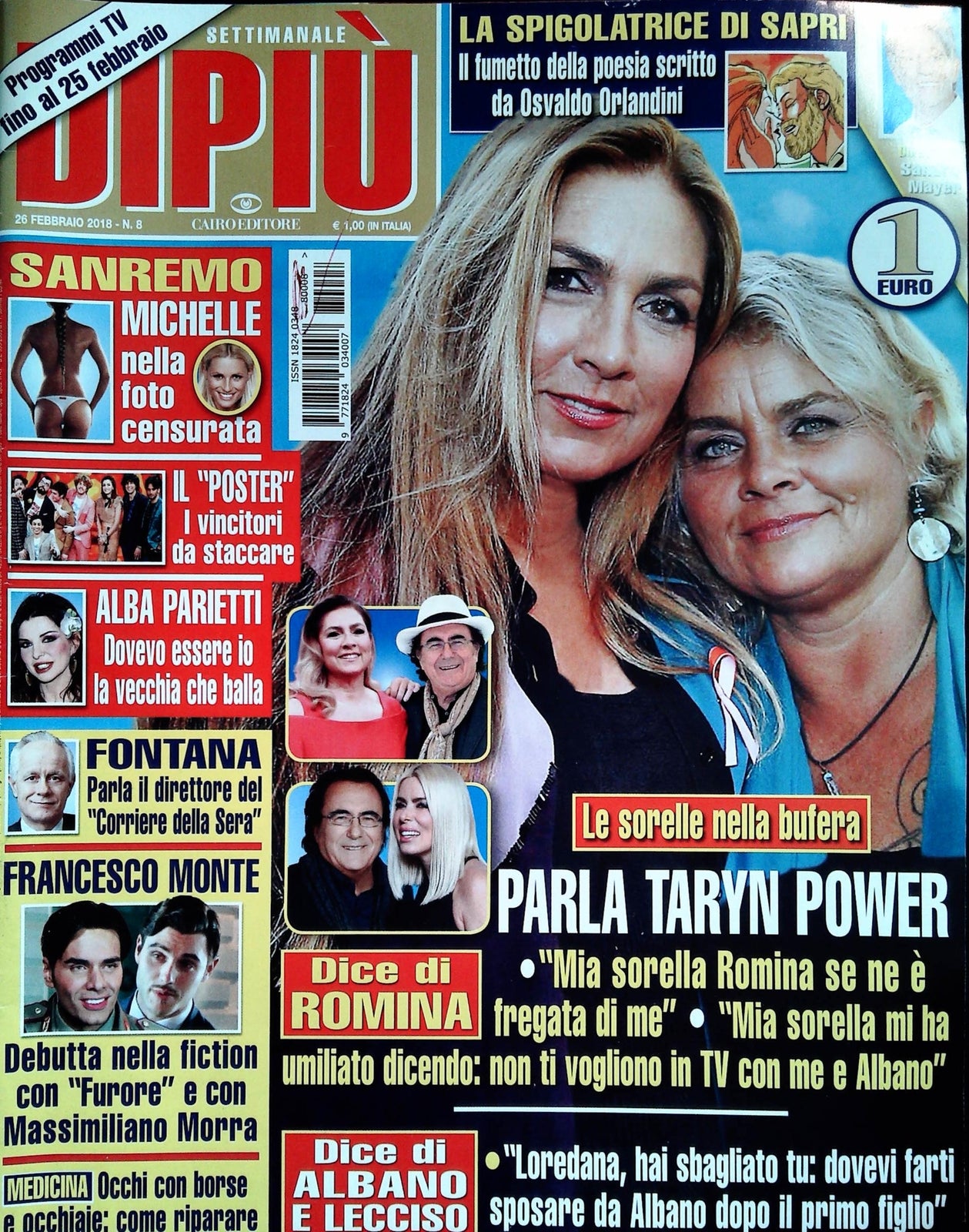 DOPIU' 26 FEBBRAIO 2018 - TARYN POWER-ALBA PARIETTI-FRANCESCO MONTE