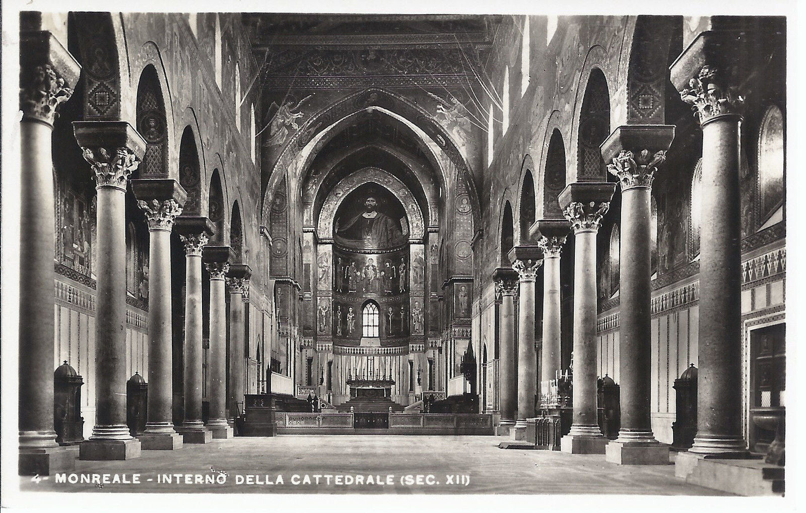 MONREALE - INTERNO DELLA CATTEDRALE - NV - FP