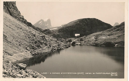 LAGO E RIFUGIO ANTERMOIA - PANORAMA - NV