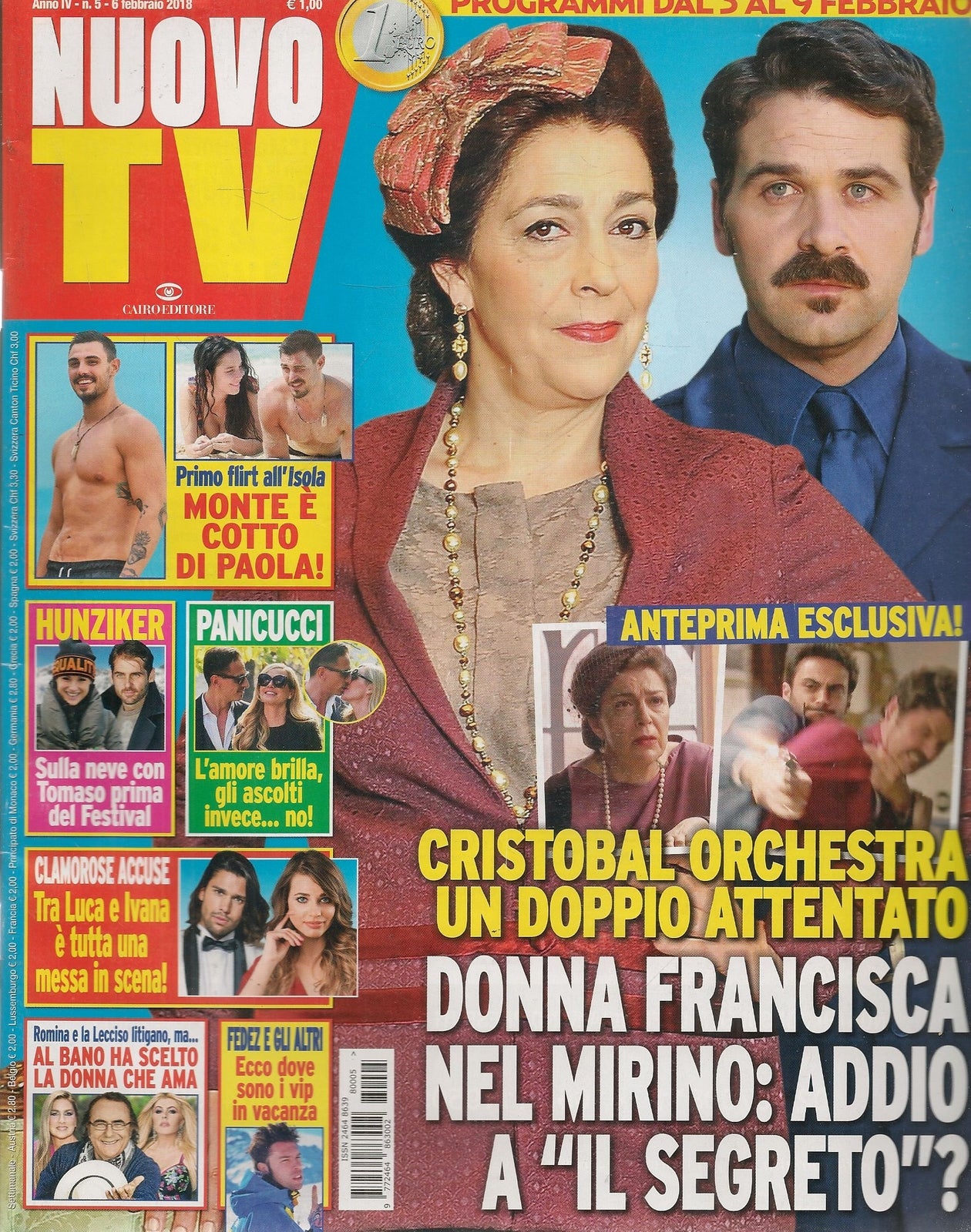NUOVO TV 5 FEBBRAIO 2018 - HUNZIKER - PANICUCCI - AL BANO