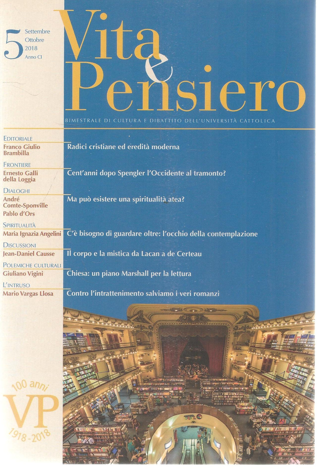 VITA E PENSIERO OTTOBRE 2019