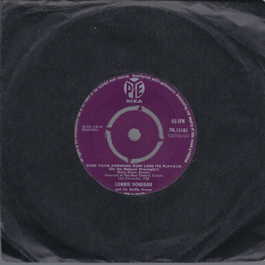 DOES YOUR CHEWING GUM LOSE ITS FLAVOUR - AUNT RHODY -- LONNIE DONEGAN