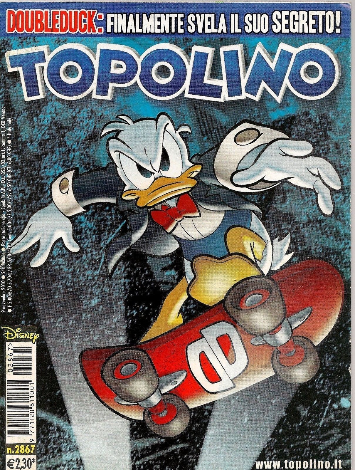 TOPOLINO N° 2867 - 9 NOVEMBRE 2010