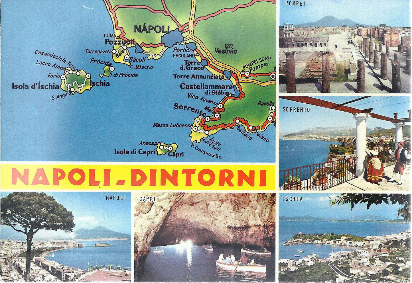 NAPOLI - DINTORNI - 5 VEDUTINE - NV