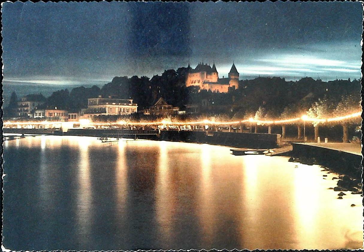 NYON - LE PORT AU CREPUSCULE - SVIZZERA - NV