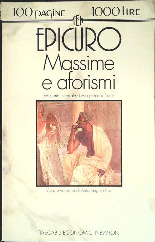 MASSIME E AFORISMI - EPICURO - NEWTON 1993 -OUTLET DEL LIBRO