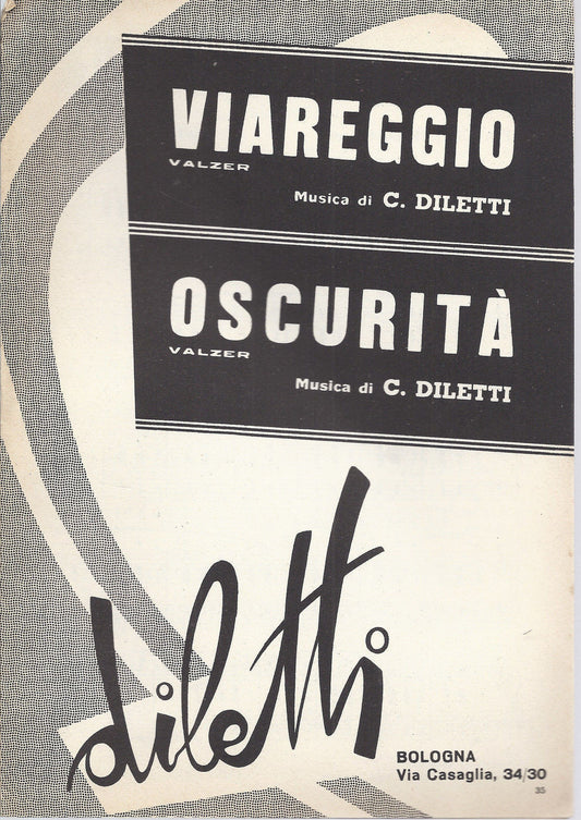 VIAREGGIO - OSCURITA'   C. Diletti # SPARTITO - Ed. Diletti