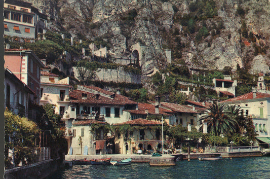 LIMONE SUL GARDA - PANORAMA CON INGRESSO AL PORTO - NV
