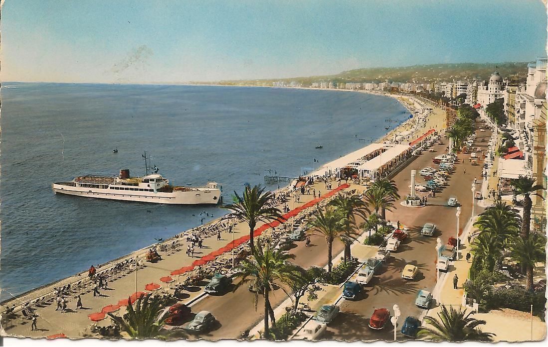 NIZZA - LA PROMENADE DES ANGLAIS - ACQUARELLATA -V1957