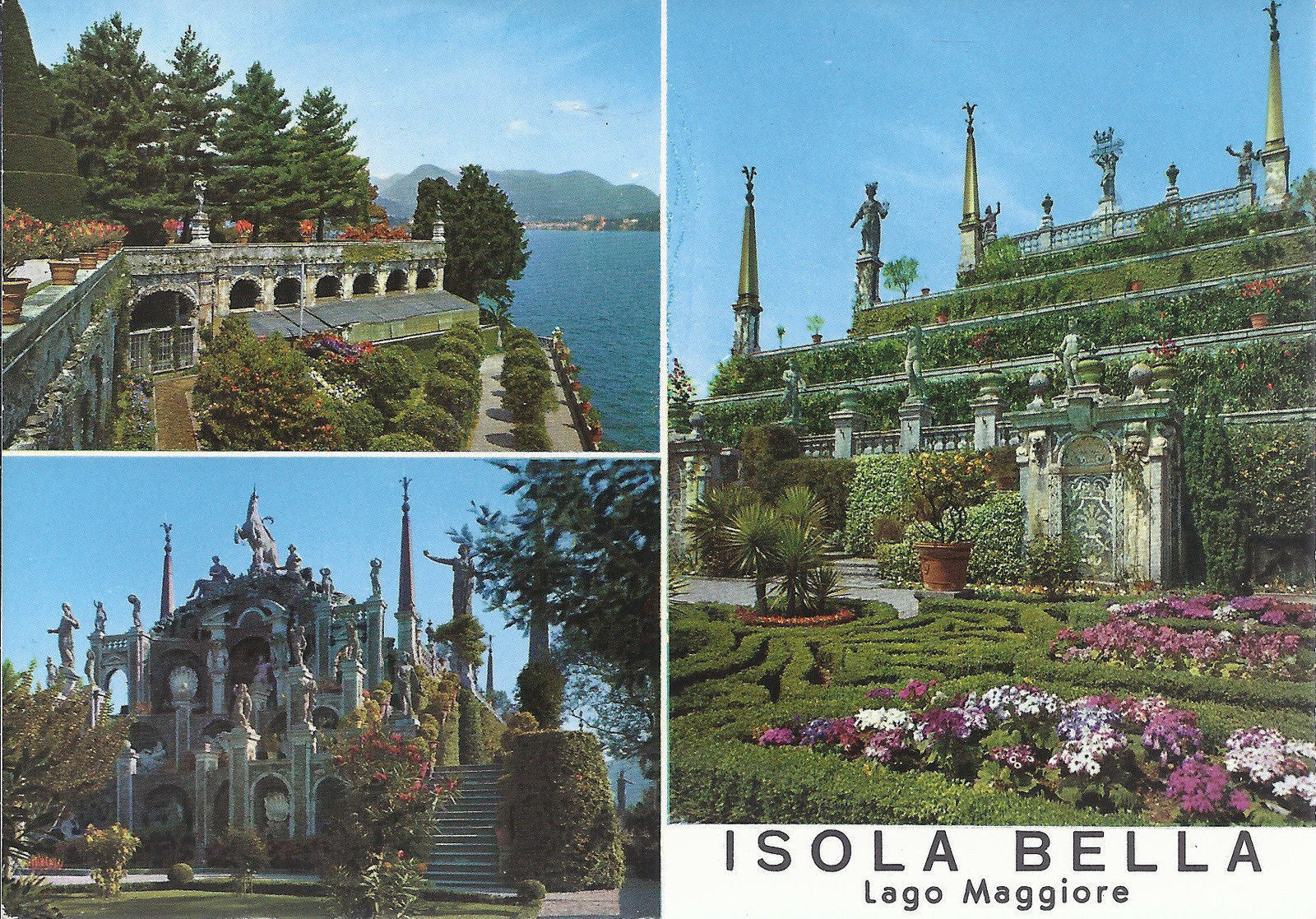 ISOLA BELLA - LAGO MAGGIORE - 3 VEDUTE - NV
